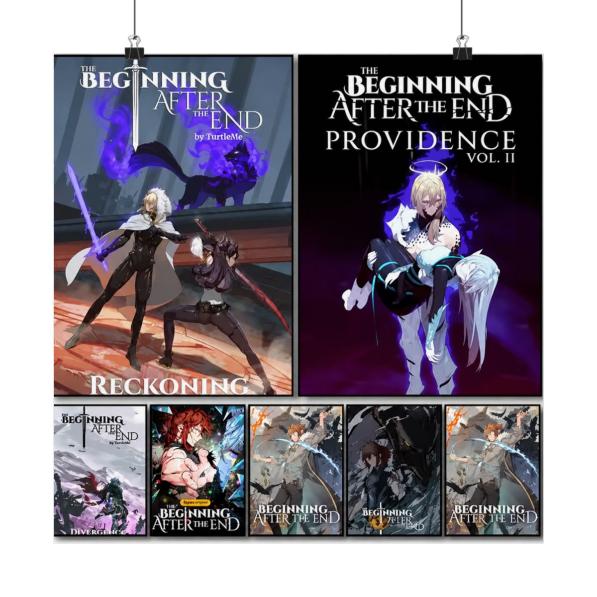 Anime The B-Beginning After the End Poster Las pegatinas autoadhesivas son adecuadas para cualquier superficie de pared impermeables a prueba de humedad | The Beginning After the End - alternate angle 4, merchandise