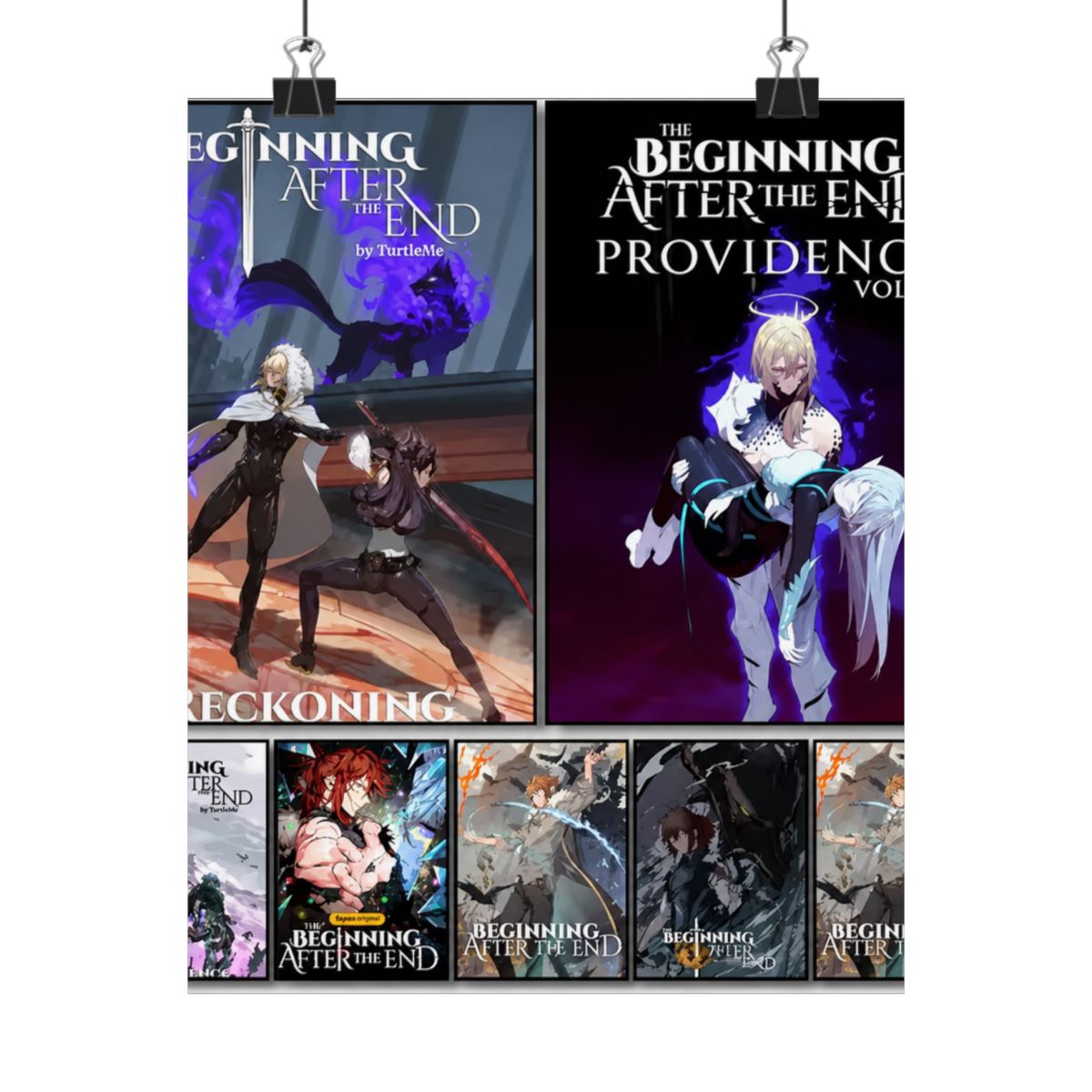 Anime The B-Beginning After the End Poster Las pegatinas autoadhesivas son adecuadas para cualquier superficie de pared impermeables a prueba de humedad | The Beginning After the End - alternate angle 2, merchandise