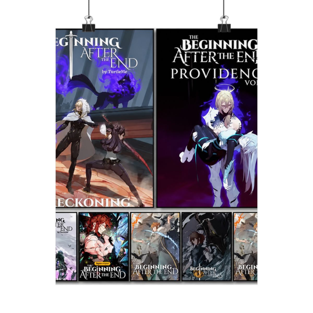 Anime The B-Beginning After the End Poster Las pegatinas autoadhesivas son adecuadas para cualquier superficie de pared impermeables a prueba de humedad | The Beginning After the End - alternate angle 1, merchandise